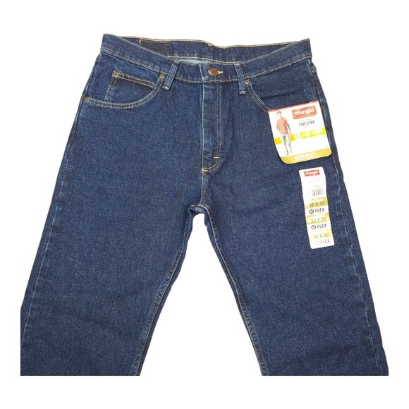 Wrangler Mens Five Star Regular Fit Jeans 32x30 Flex Denim For Comfort` - Picture 6 of 9